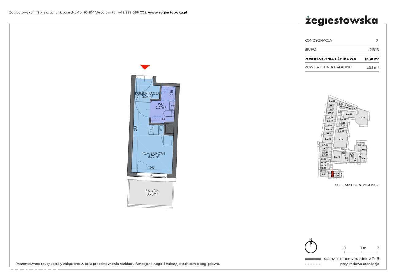 Żegiestowska | mieszkanie 1-pok. | 2.B.13 - Pełny obrazek: 2/7