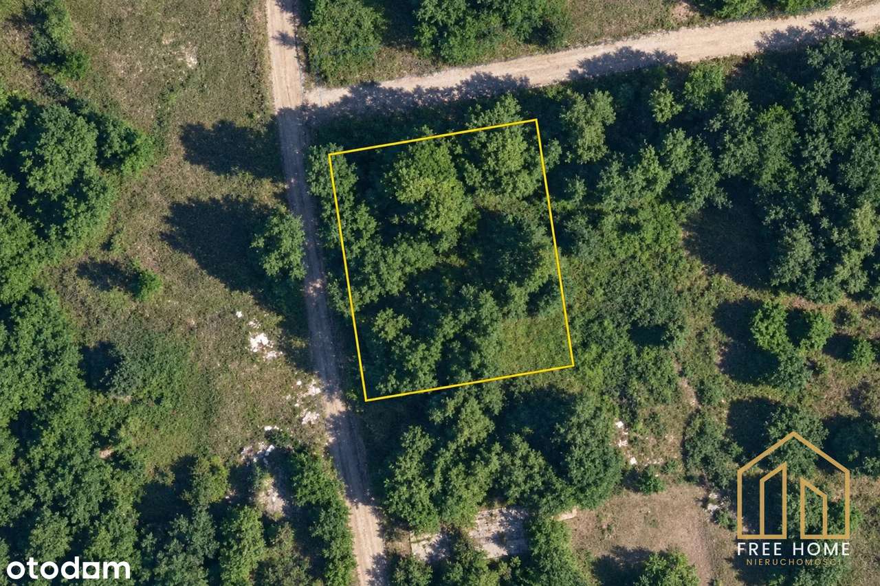 Działka budowlana przy lesie, Głogówko, 1000 m²-0