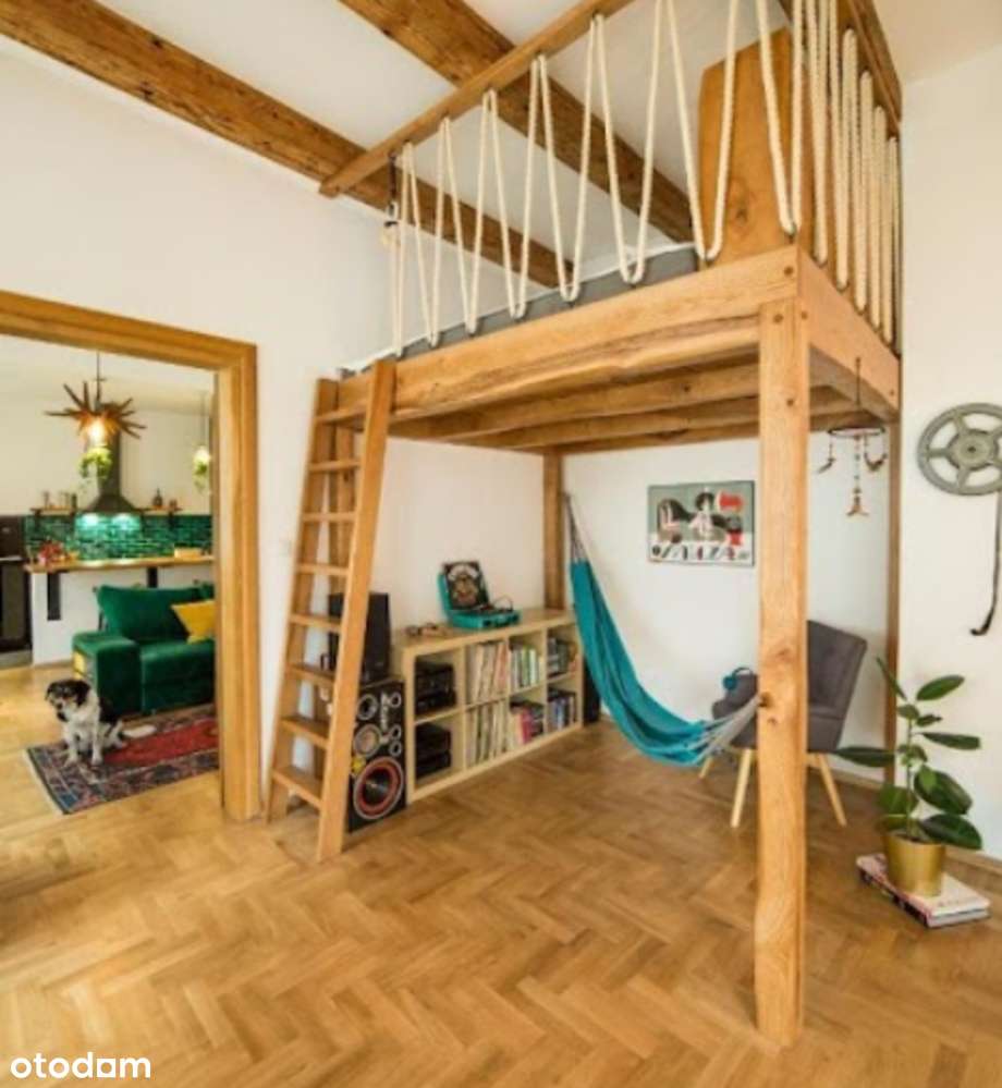 Stare Miasto | 63m2 | 2 pokoje | antresola | balkon | widok na ogród-13