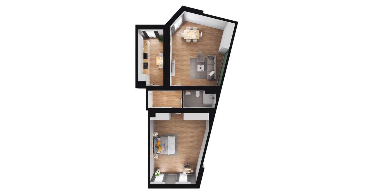 3-pokojowe mieszkanie 69m2 Bez Prowizji - Pełny obrazek: 3/9