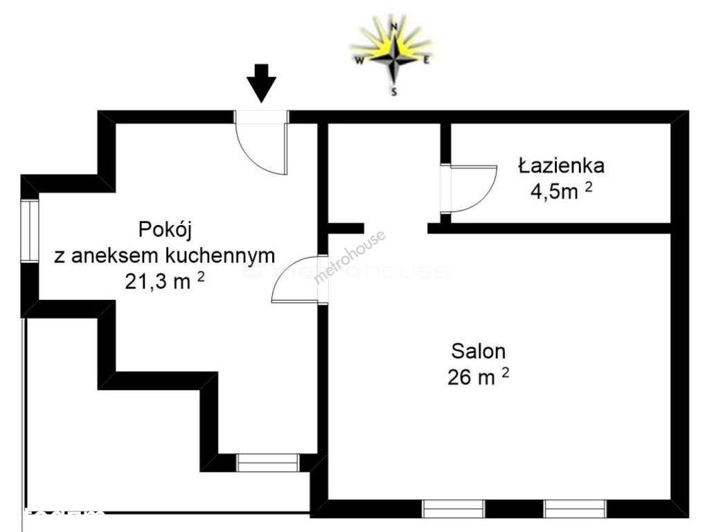 Mieszkanie na wynajem w willi-pałacu w Kątach Wr., - Pełny obrazek: 5/8