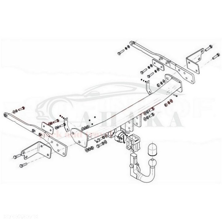 Hak Holowniczy Wypinany Automat Do Ford Galaxy Od 2015 - 3