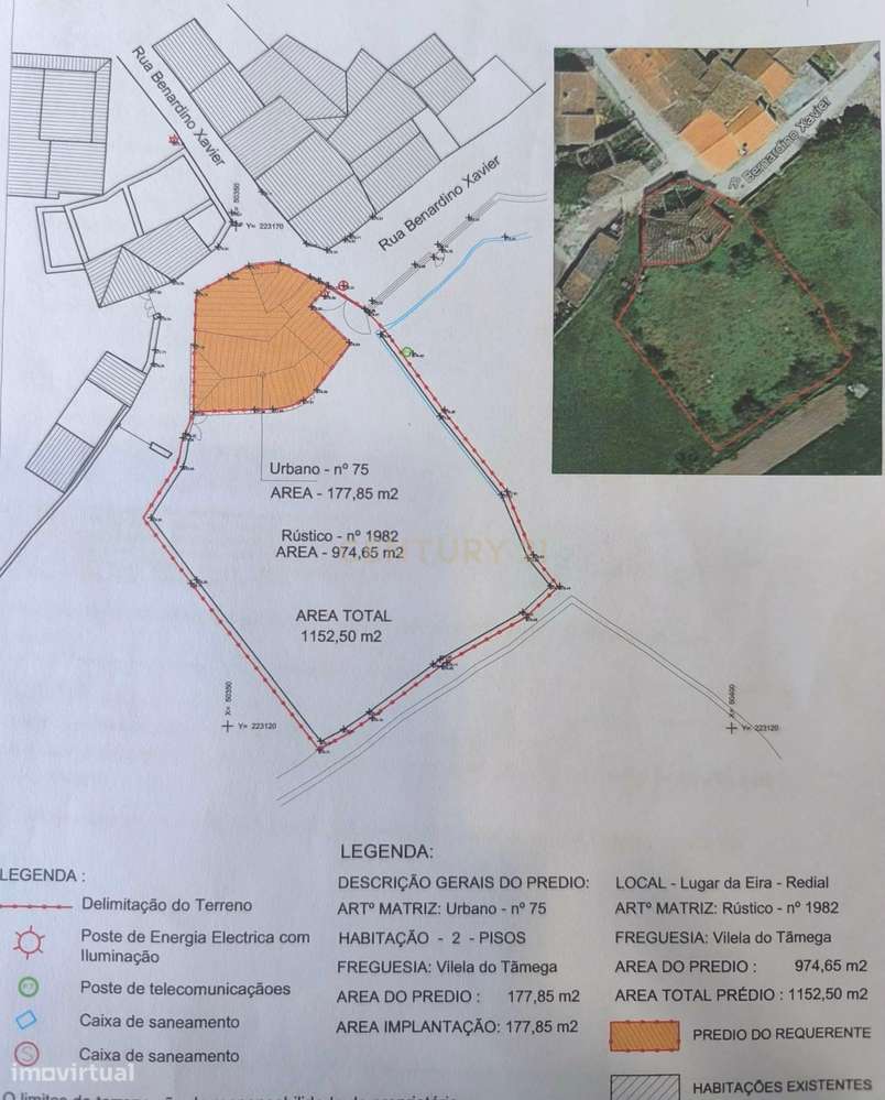 Casa antiga, em pedra de granito, com terreno, poço e árvores de fruto - Grande imagem: 4/14