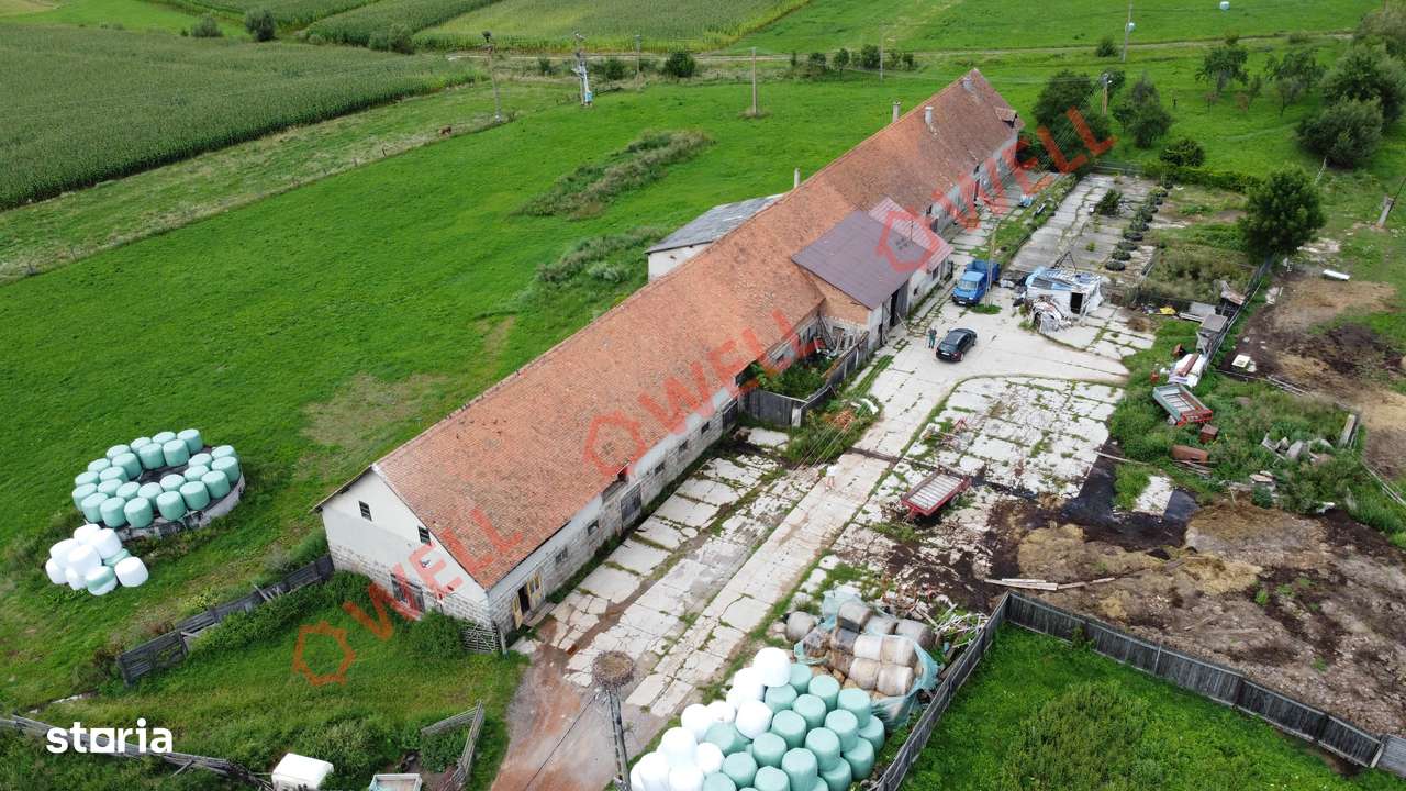 Clădire de depozitare cu locuință amenajată de vânzare în Bixad! - Imagine principală: 5/15