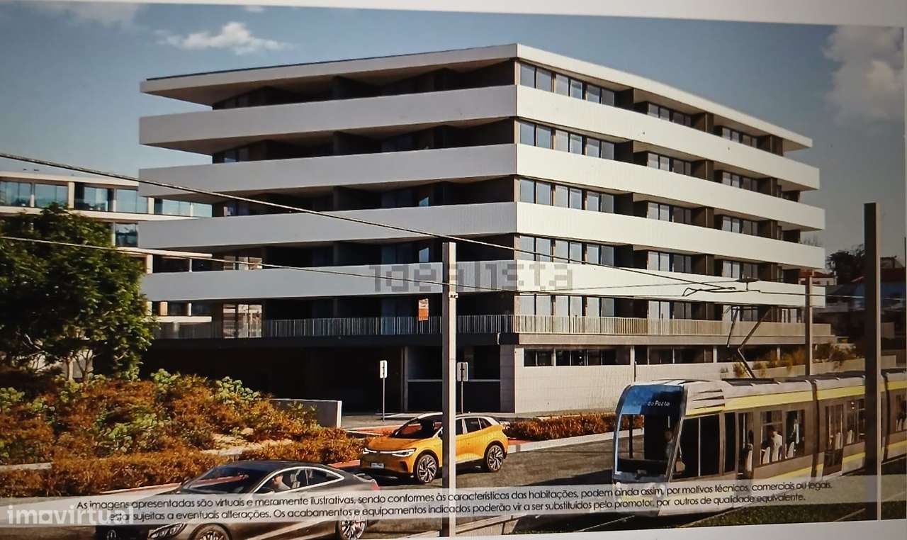 Apartamento T1 Novo com varanda, garagem e terraço - Grande imagem: 5/13