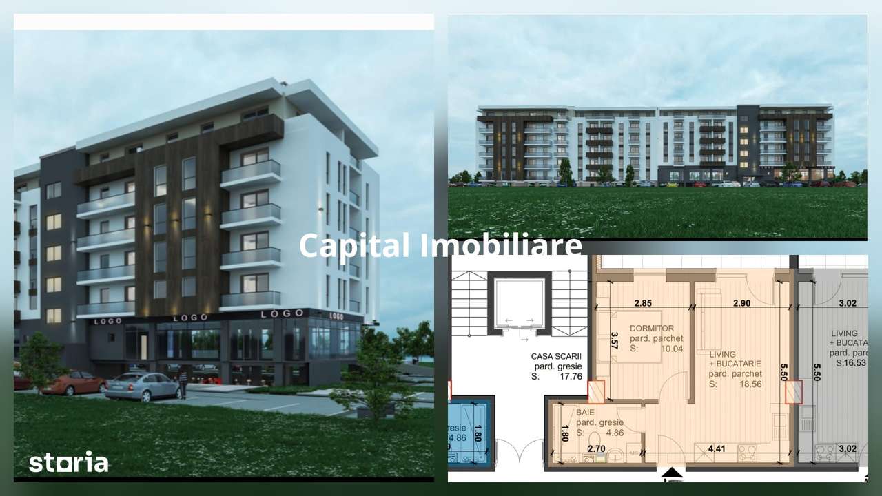 Apartament de vanzare, 2 camere, bloc nou cu lift Comision 0 - Imagine principală: 1/5