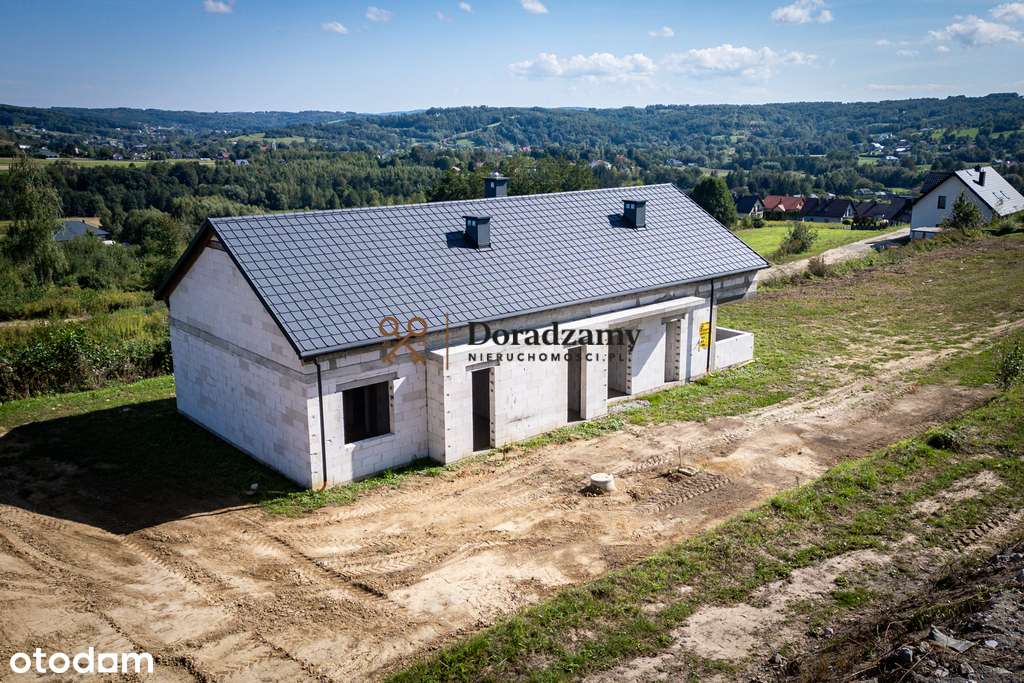Widokowa działka z domem w stanie surowym zamk. - Pełny obrazek: 5/7