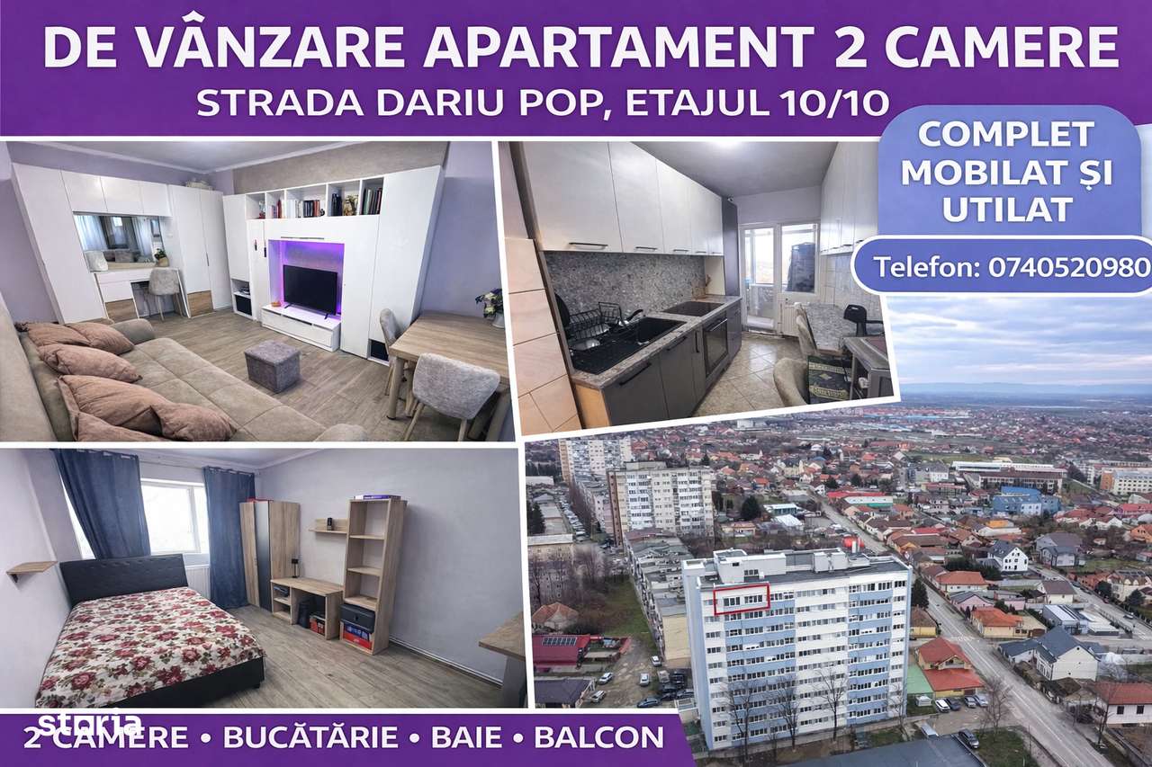 Ap 2 camere-Str. Dariu Pop-Mobilat utilat-0