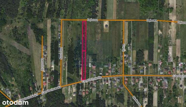 Jedna z dwóch działek na sprzedaż Srocko gm. Mstów - Pełny obrazek: 4/5