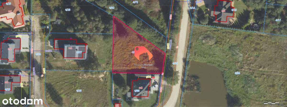 Działka budowlana 885m2 pod zabudowę jednorodzinną - Pełny obrazek: 5/5