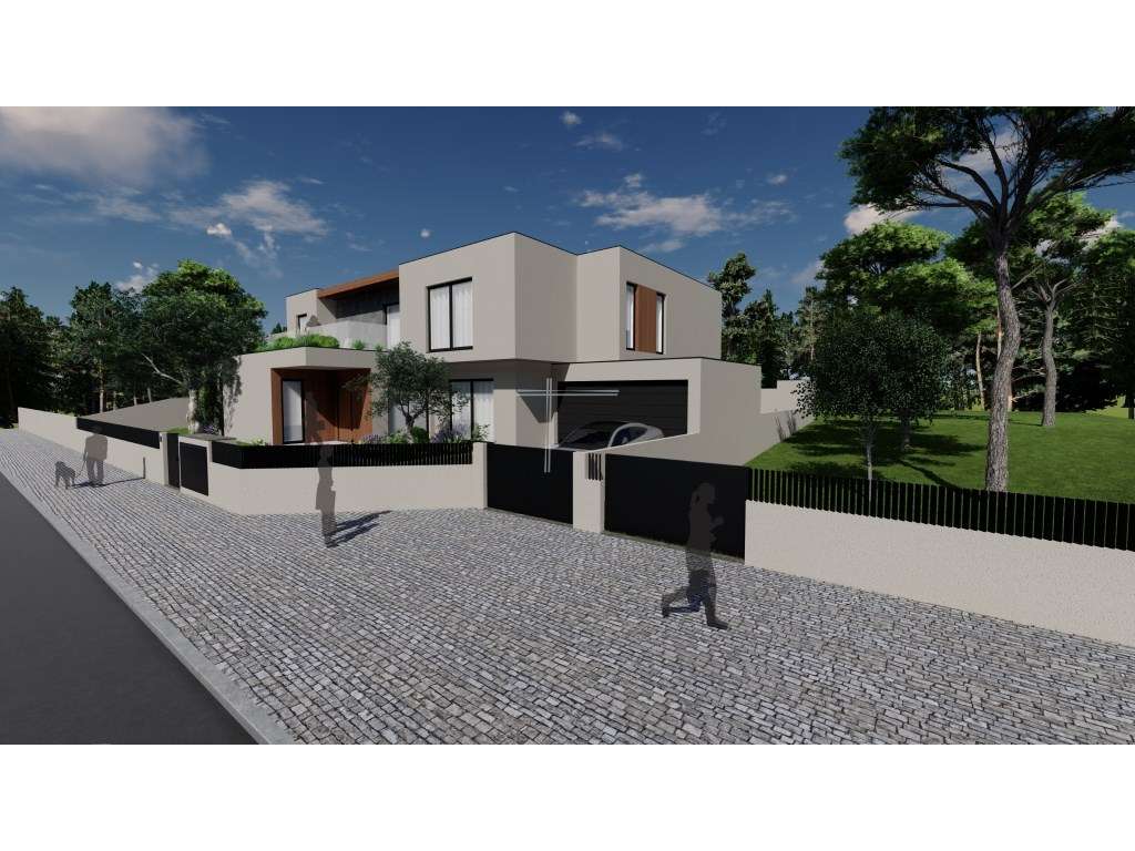Moradia isolada T5, arquitetura contemporânea com garagem e piscina...-6
