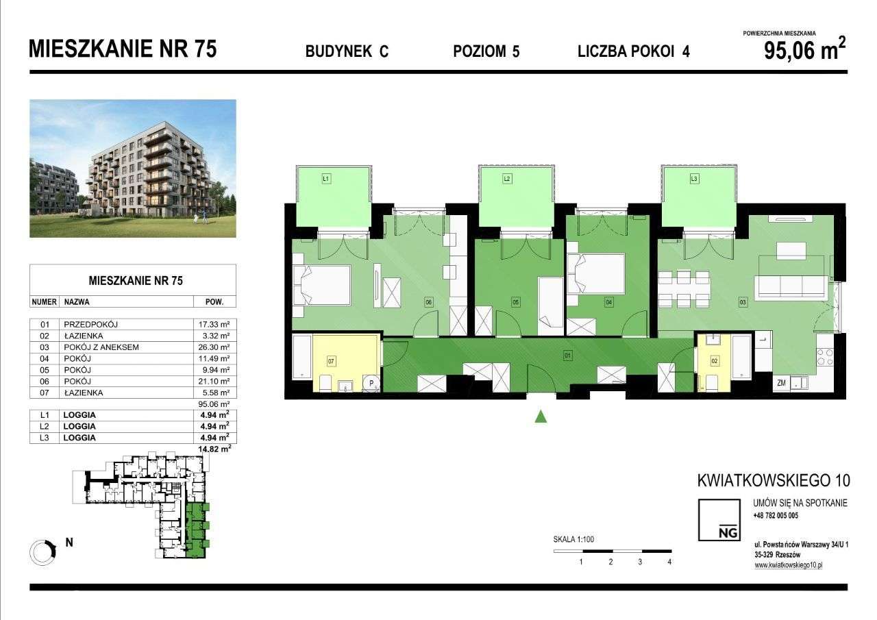 3 pokoje| Panorama Kwiatkowskiego | NG Development - Pełny obrazek: 2/7