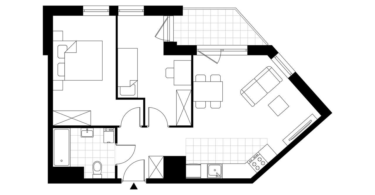 Sky Trust etap I​I | mieszkanie 3-pok. | M153 - Pełny obrazek: 5/10