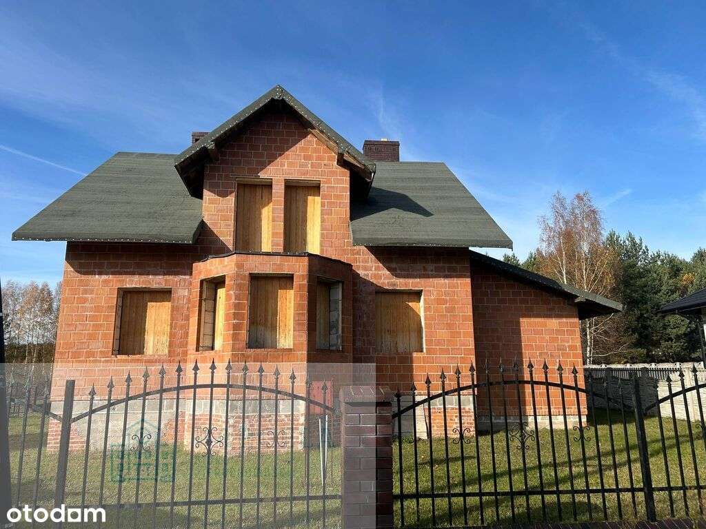 Sprzedam dom w stanie surowym otwartym w Kamieńsku - Pełny obrazek: 1/12