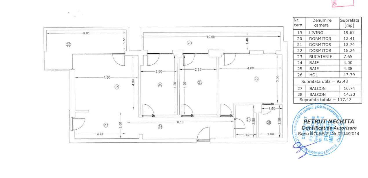 Apartament 4 Camere Unirii Fantani Constitutiei Parcul Tineretului-12
