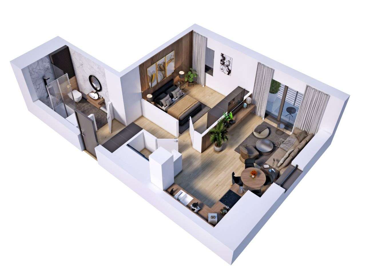 Mieszkanie, apartament, M3, Żory,M66 - Pełny obrazek: 5/12