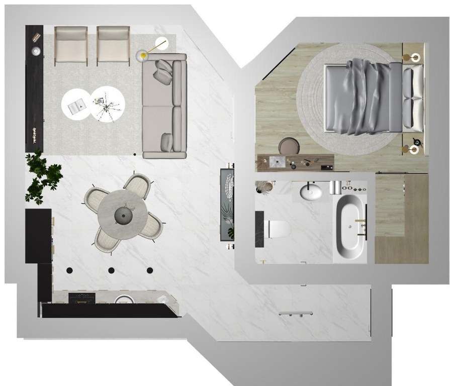 Rozkładowe mieszkanie, 2 pokoje, 50m2!-5