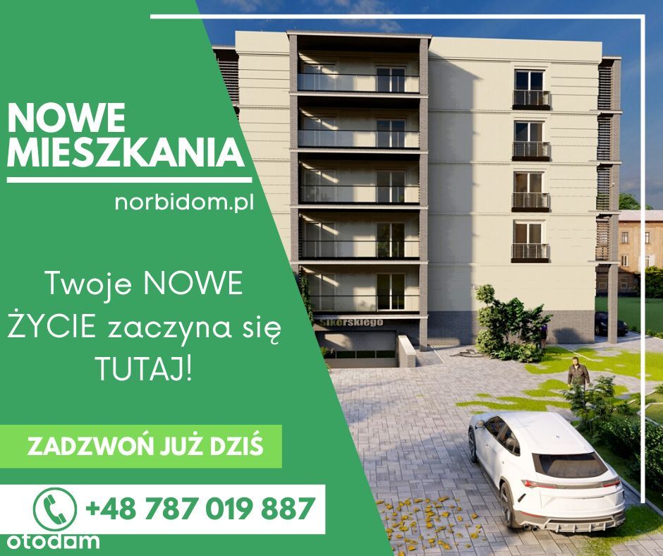 Nowe mieszkanie 2 pokojowe 40,20 m2 III piętro A29