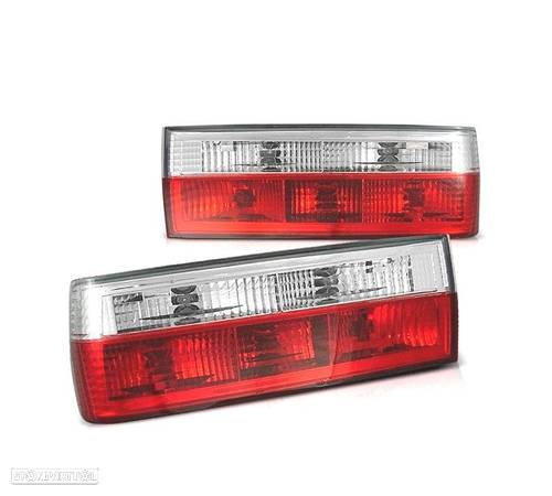 FAROLINS TRASEIROS E30 82-87 E30 CABRIO 82-90 VERMELHO BRANCO - 5