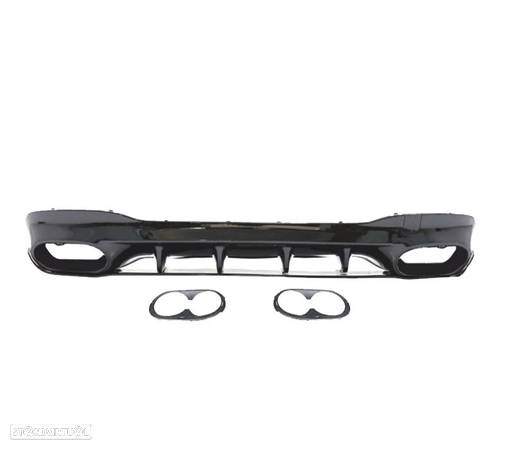 DIFUSOR PARA MERCEDES W118 AMG 19- LOOK CLA45 PRETO BRILHANTE - 5