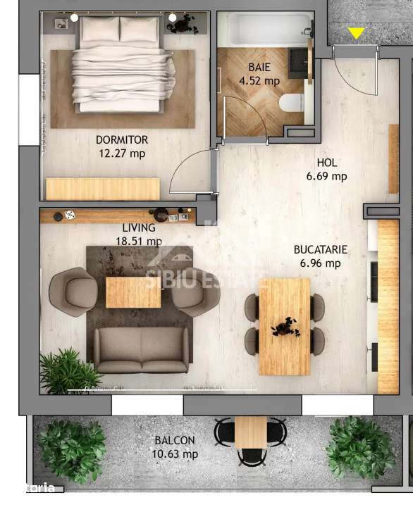 Apartament 2 Camere Finisat, Zona Doamna Stanca,Comision 0 - Imagine principală: 1/6
