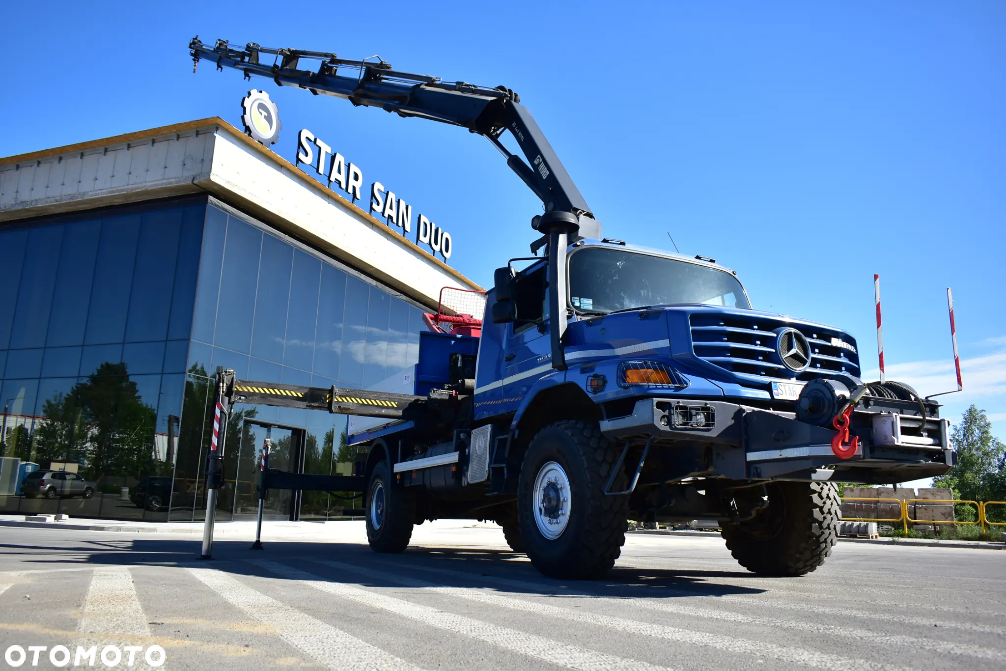 Mercedes-Benz ZETROS 4x4 HIAB 288 KOSZ HDS Żuraw Crane Kran Basket - 4