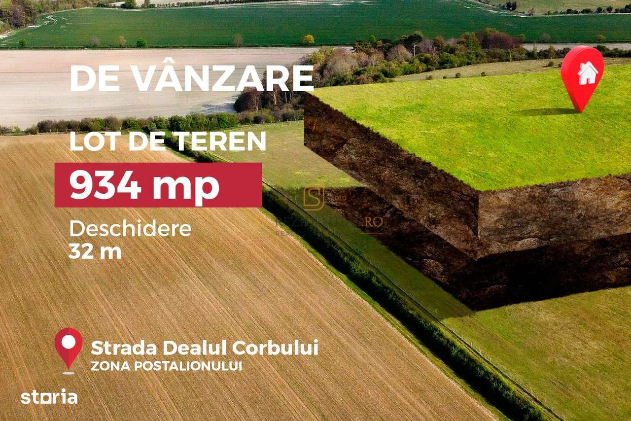 Teren de 934 mp, ideal pentru investitie sau dezvoltare imobiliara, S4 - Imagine principală: 1/20