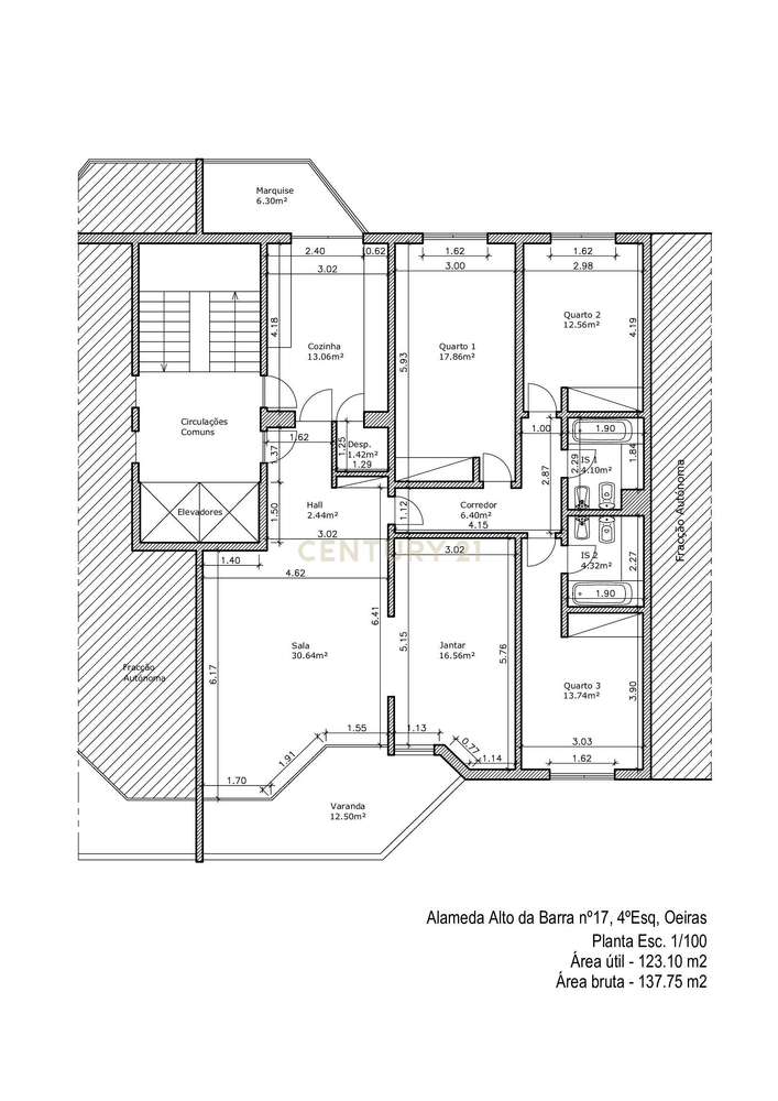 Magnífico Apartamento T3 com vista direta de mar!-36