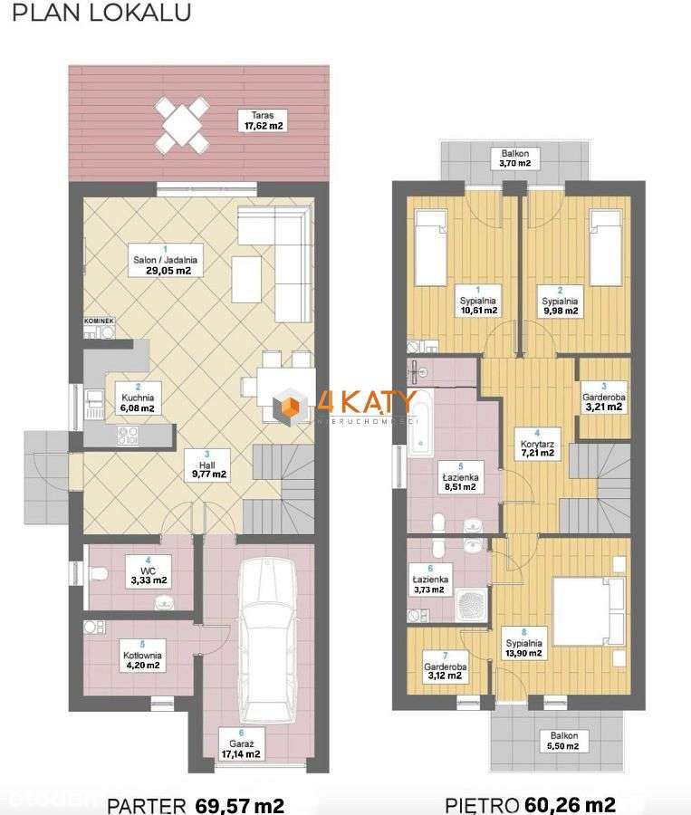 Wysoki standard | garaż | taras | balkon - Pełny obrazek: 4/19