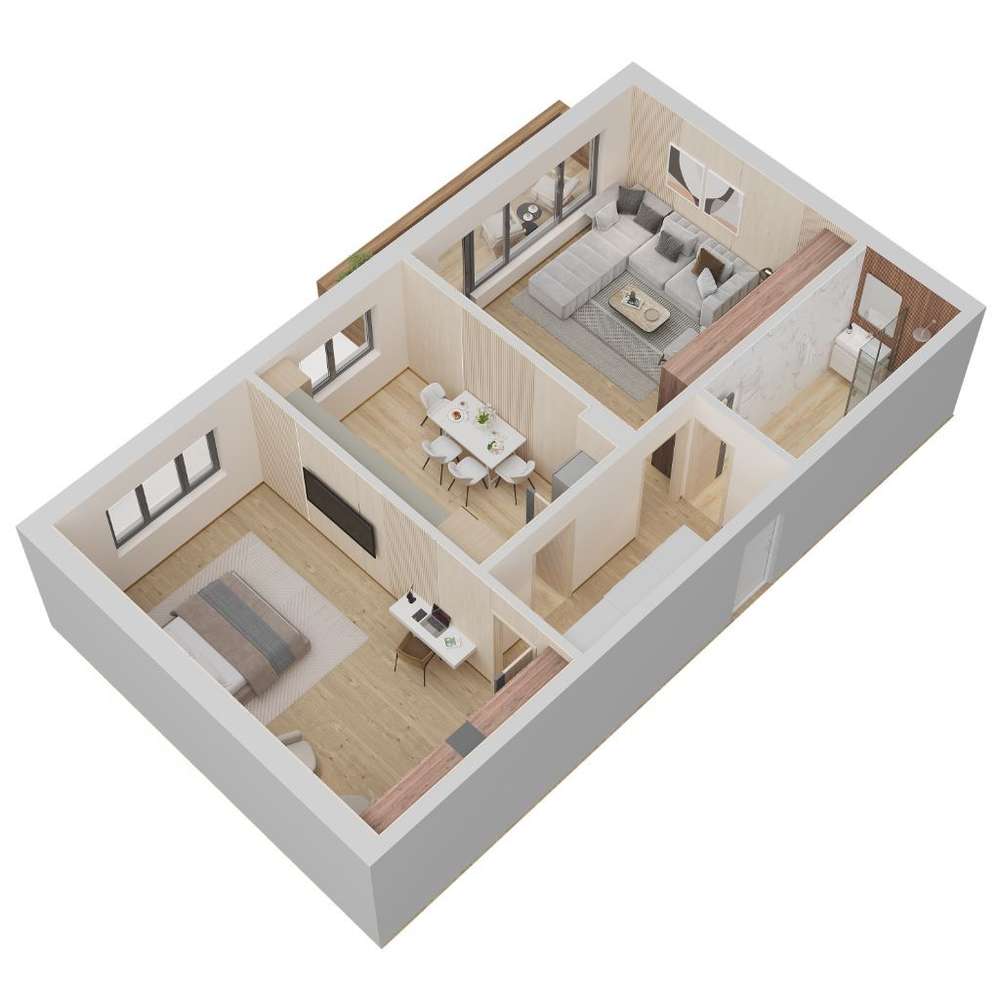 Randament excelent la 2 Camere 73.59 mp locatie Premium in zona Coresi - Imagine principală: 4/19