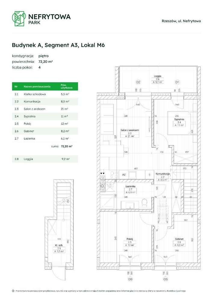 Idealne dla rodziny! M4+Balkon+2 m.p.+ Rolety+ Ogrzewanie podłogowe - Pełny obrazek: 4/18