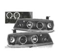 FARÓIS ANGEL EYES PARA OPEL CALIBRA 89-97 FUNDO PRETO - 1