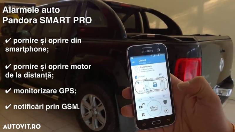 Alarma auto Pandora Smart PRO conexiune CAN bluetooth GSM 3G GPS - 2