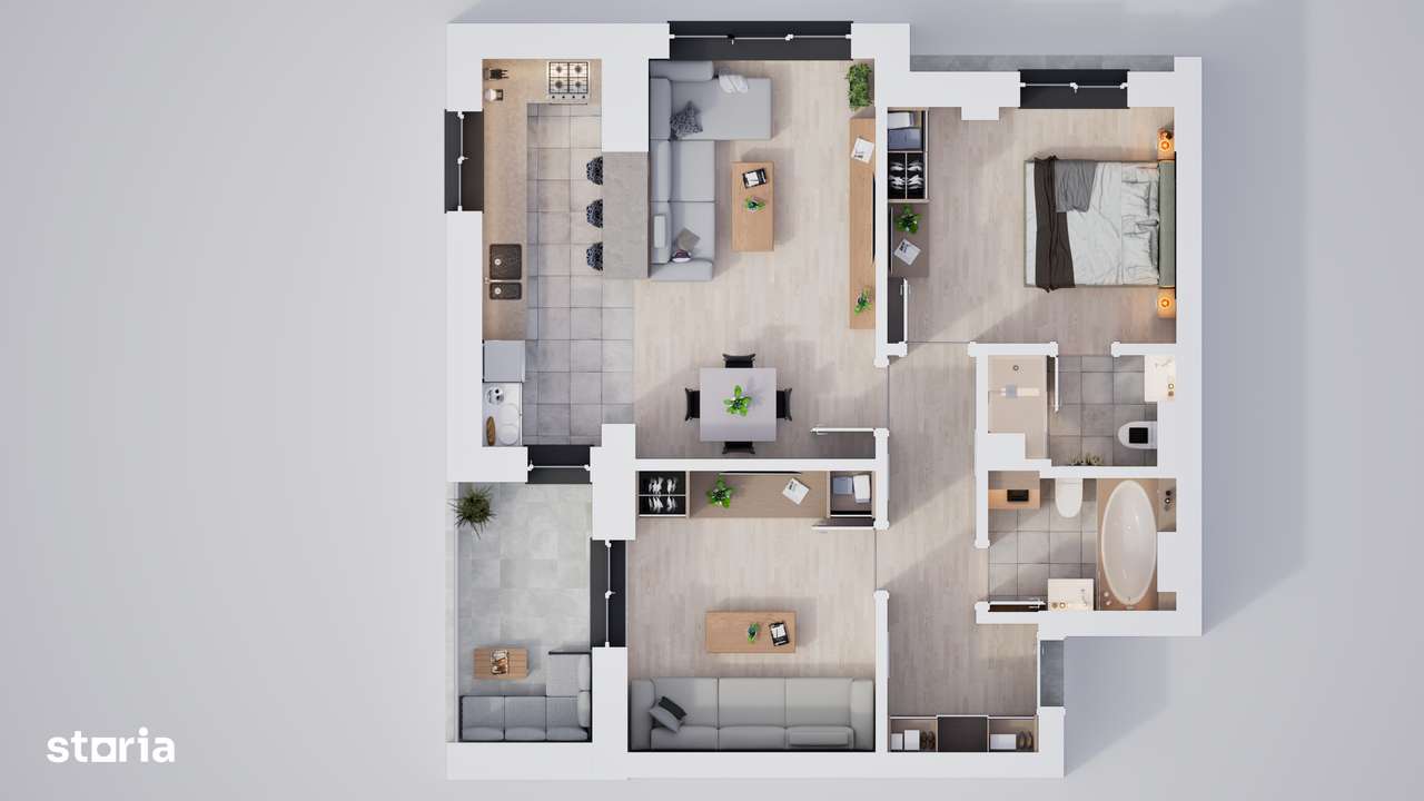 Apartament 3 camere într-o comunitate privată-1