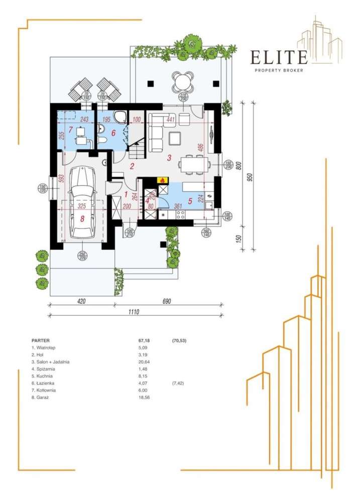 Dom 4-Pokoje | 124,54 m² Pow. Użytkowej - Pełny obrazek: 2/4
