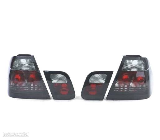 FAROLINS TRASEIROS PARA BMW E46 98-01 SEDAN AHUMADO LEX - 2