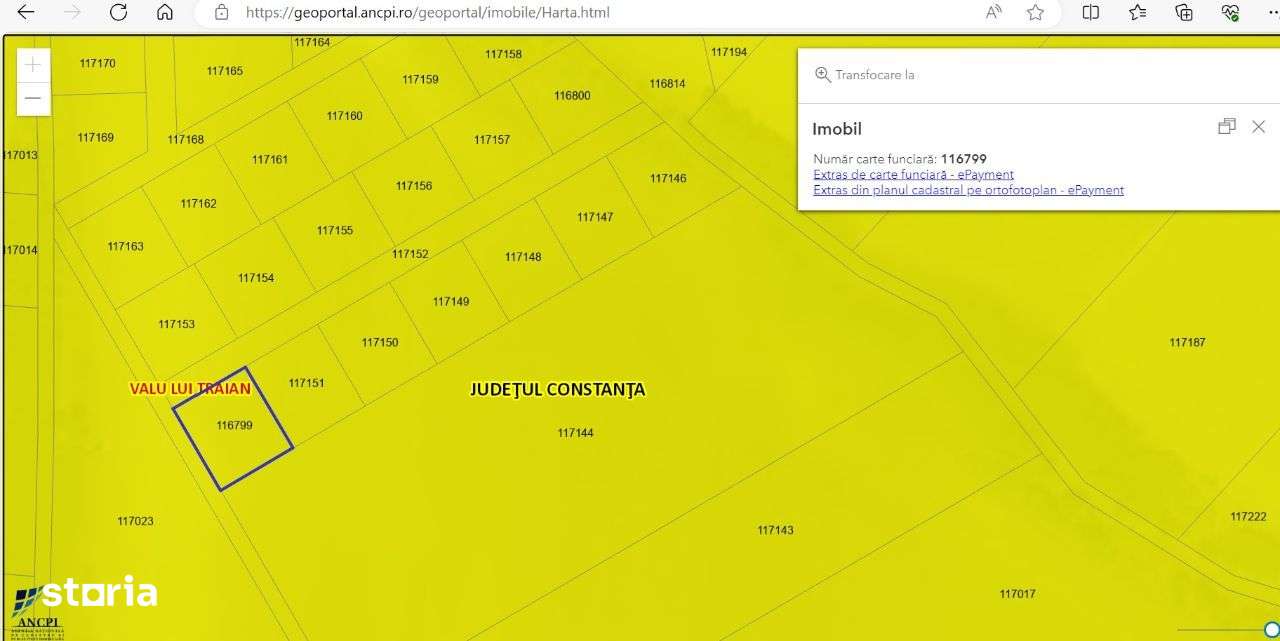 Teren 500 mp(lot 23)/Valu Lui Traian/licitatie - Imagine principală: 2/6