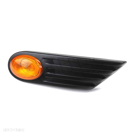 Lampa semnalizare laterala MINI ONE/COOPER/Clubman/ Clubvan/Coupe/Roadster/CabRio, 07.2007-2015, stanga/dreapta, portocalie, cu soclu bec, cu rama, OEM/OES - 1