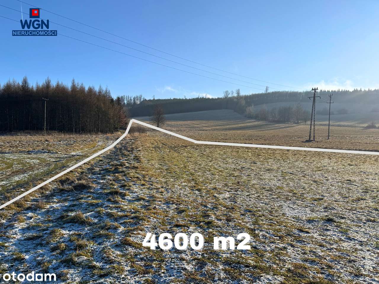 Działka budowlana z pięknymi widokami pod lasem.-7