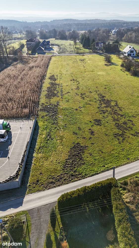 Działka budowlana 2800 m², asfalt, media, teren MN w Rączna-4