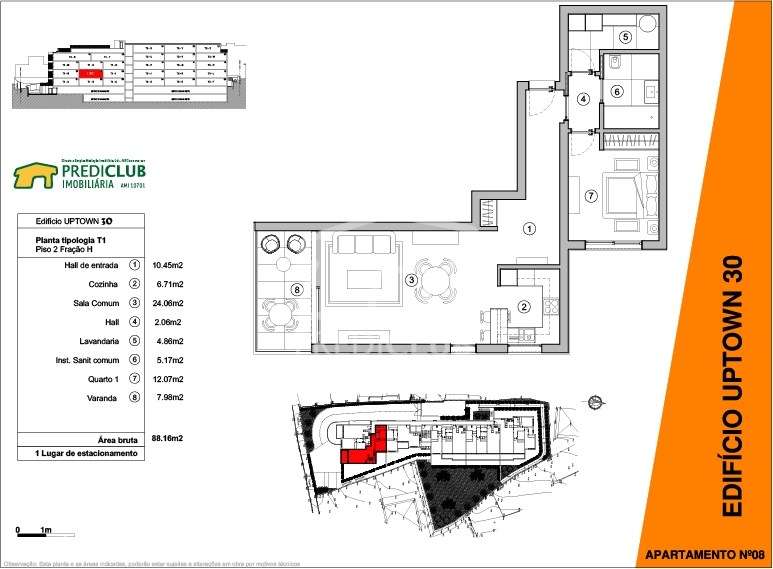 Apartamento T1 Edifício "UPTOWN 30" - Machico - Grande imagem: 2/14