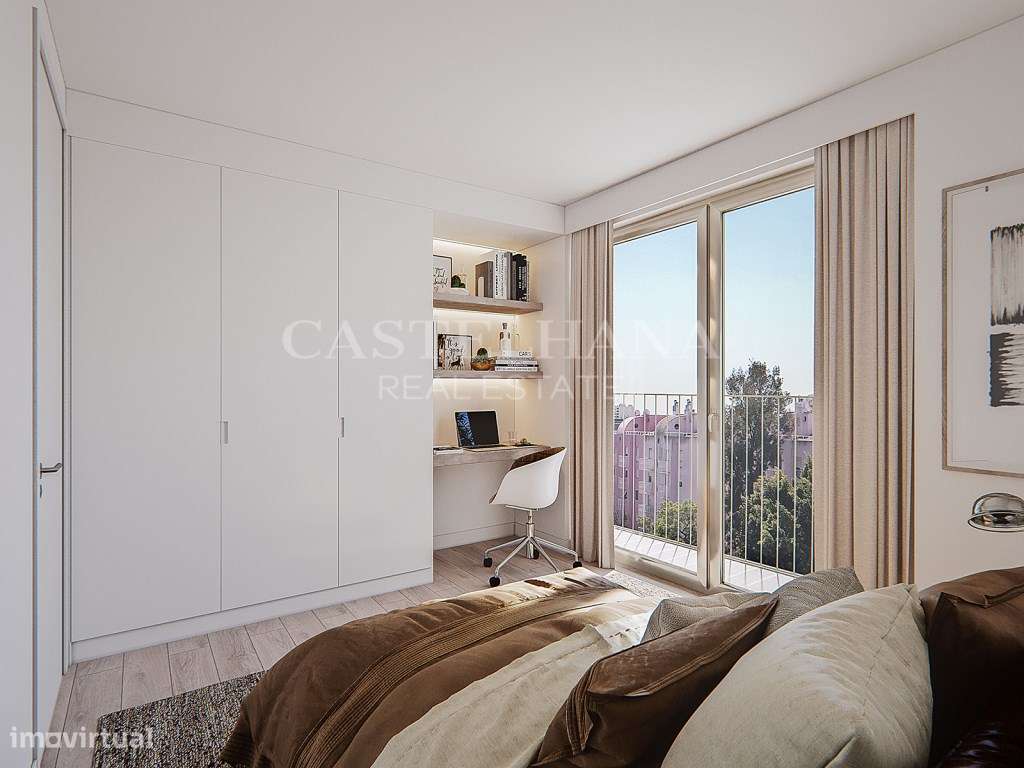 Apartamento T2 inserido em novo empreendimento em Lisboa - Grande imagem: 3/40