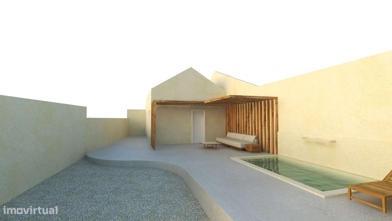 Moradia T1 com piscina e jardim em Sesimbra - Grande imagem: 1/13