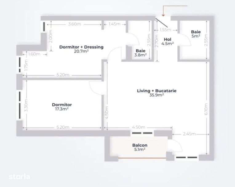 Apartament 3 camere | MTM Lake Pipera | Cesiune-15