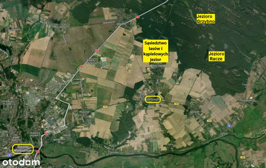 Janczewo, OBOK LAS i JEZIORO. Duże działki budowl.-5