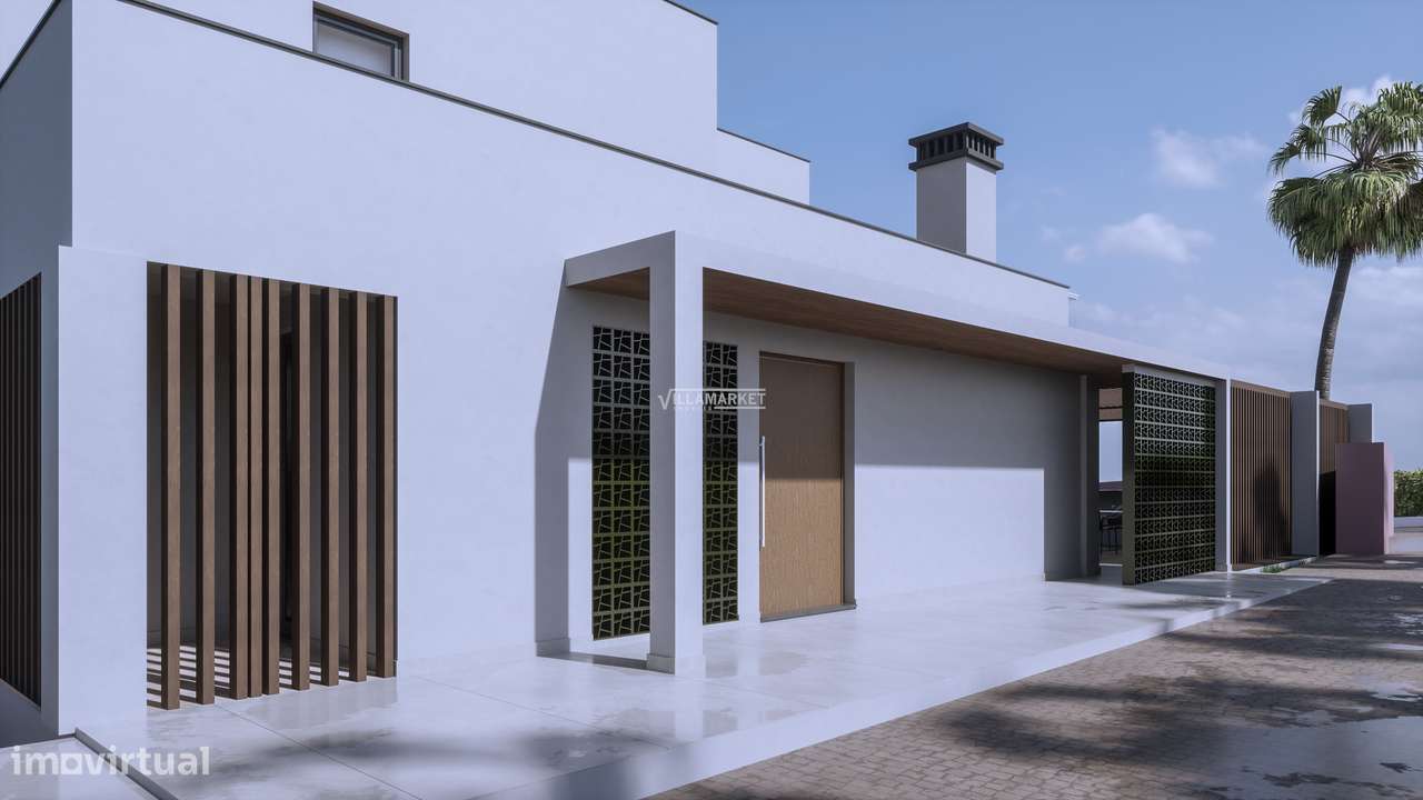 LUXUOSA VILLA V4  DE ARQUITETURA MODERNA COM PISCINA SITUADA NA ZONA D-14