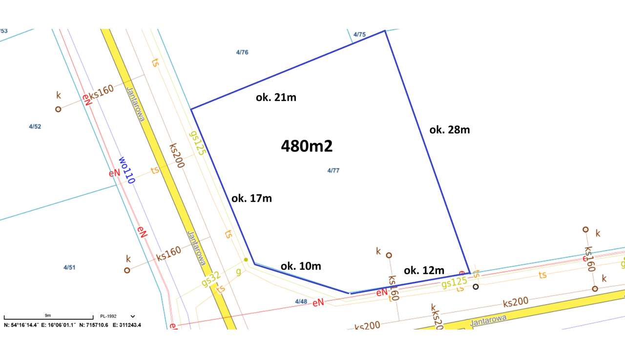 działka Mielno budowlana MPZP media 300m od morza !!!-4