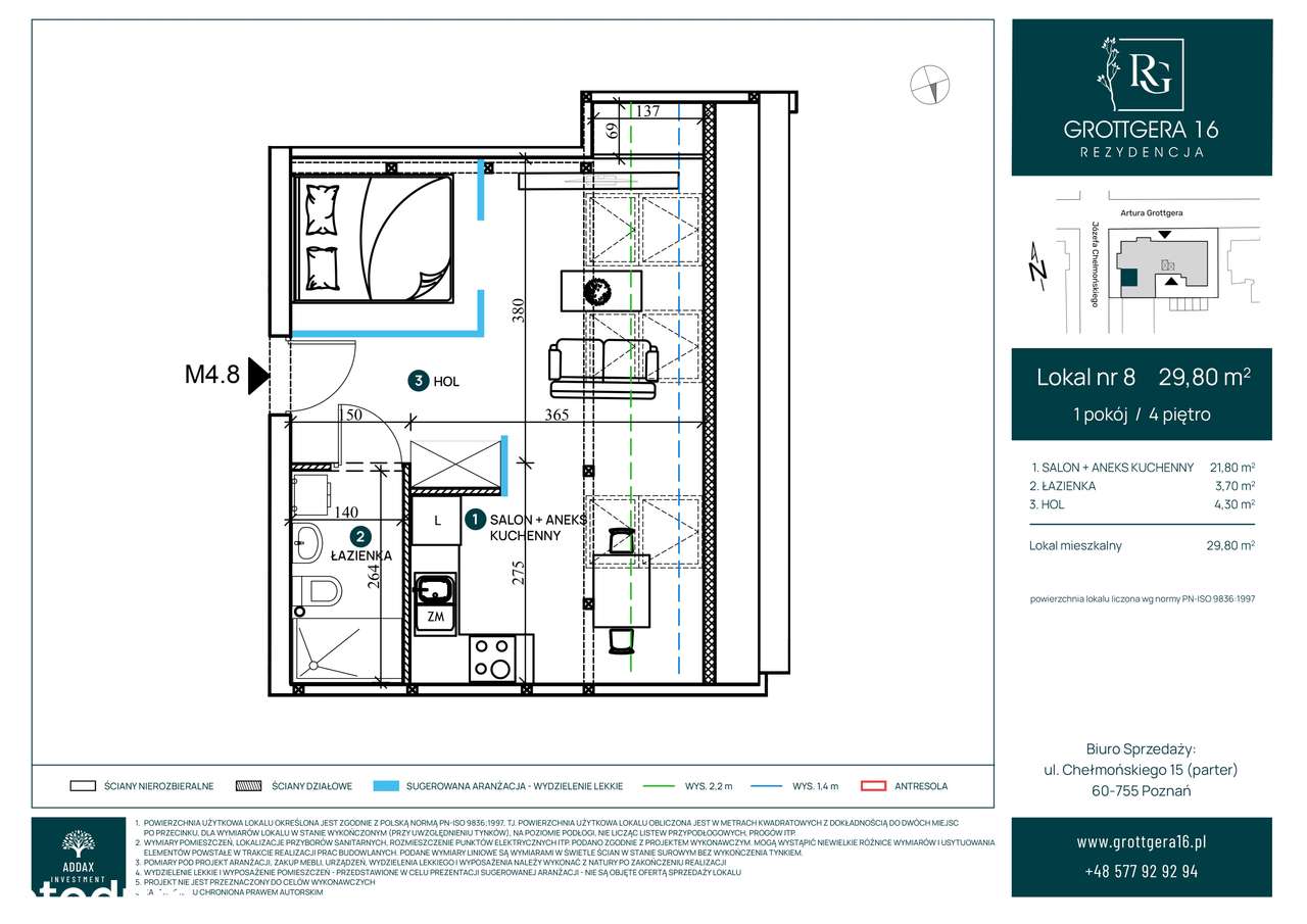 Rezydencja Grottgera 16 | Przedsprzedaż | M8/I​V - Pełny obrazek: 2/9