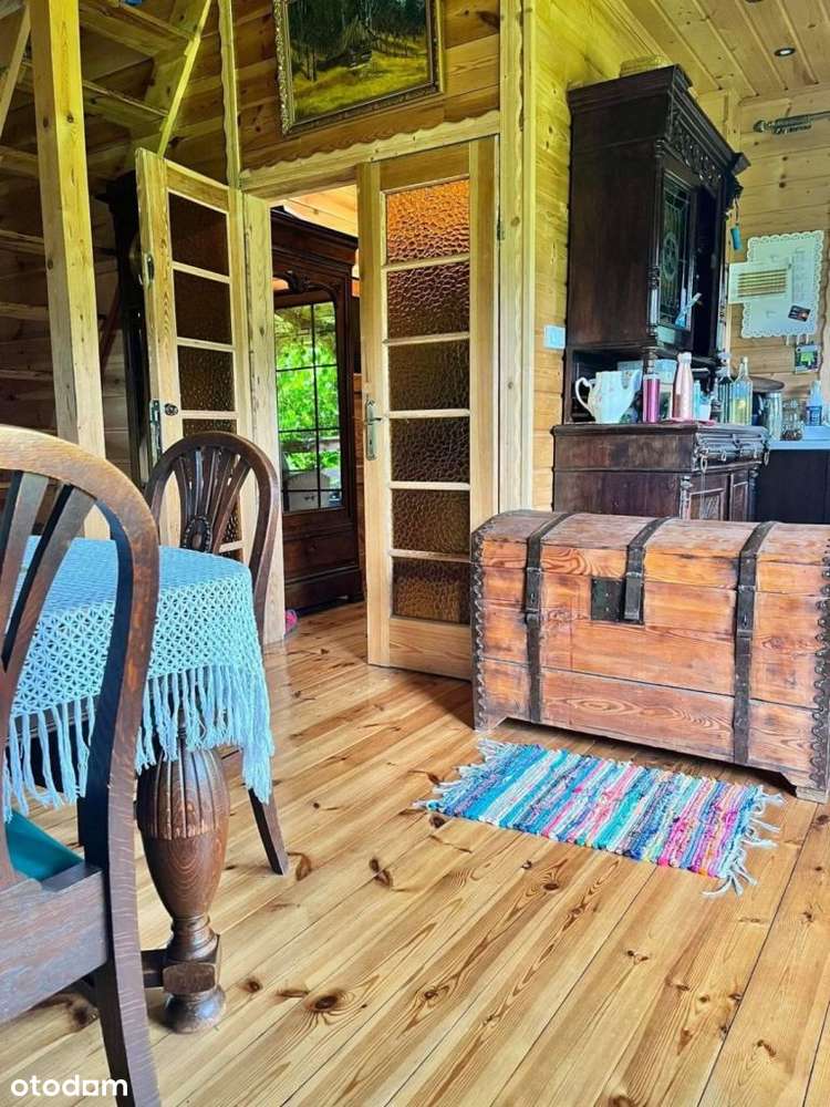 Dom drewniany całoroczny przy lesie Działka 915m-9