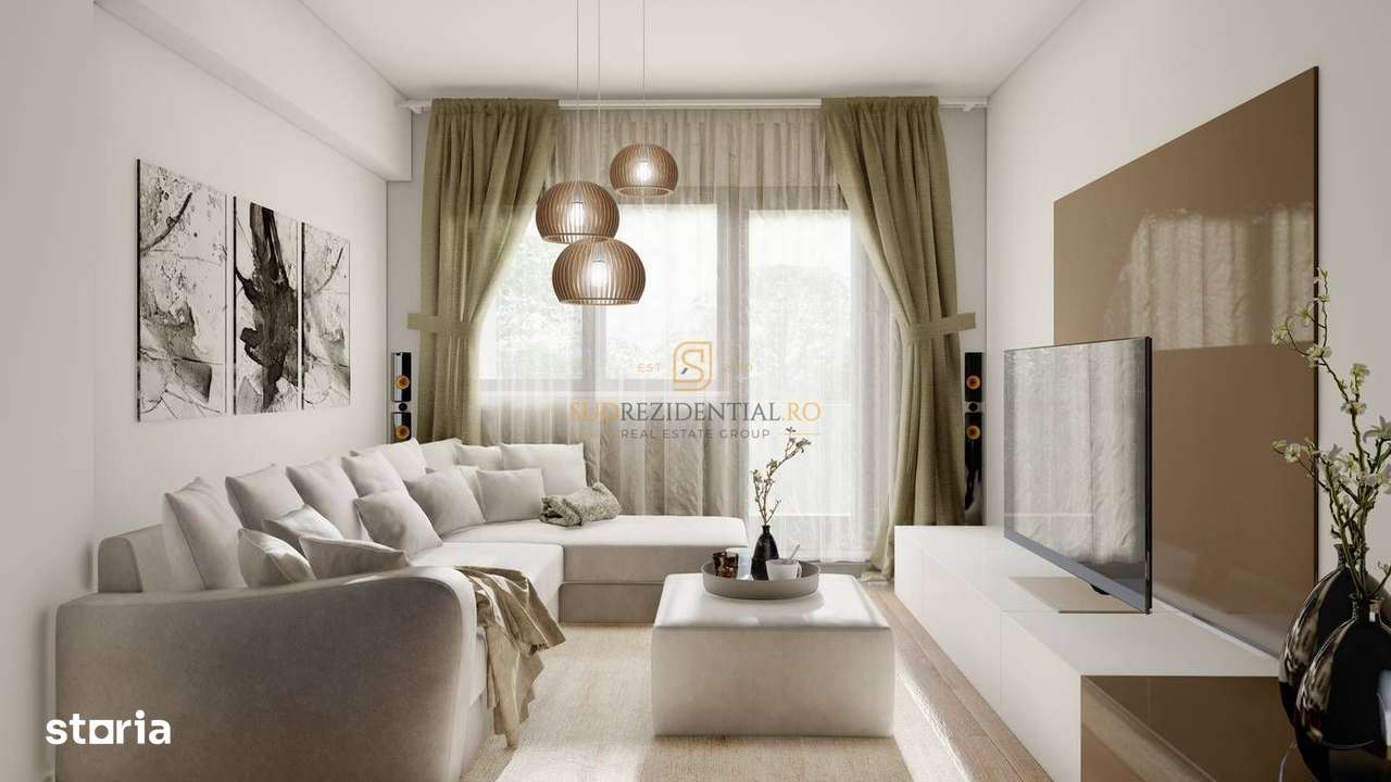 Apartament cu 2 camere de vanzare, finisaje moderne si acces la metrou